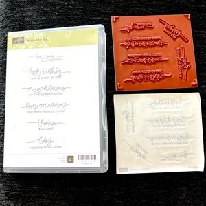 New Stampin Up! A Word for You set of 6 stamp kit